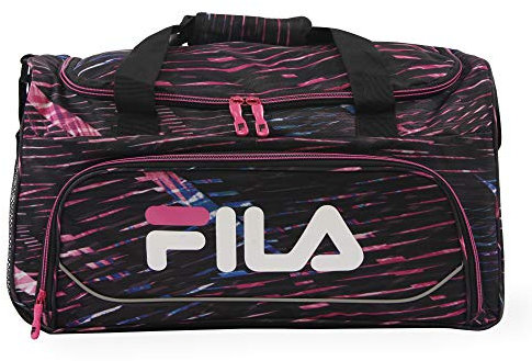 FILA Uni-Erwachsene Kelly 19-in Sports Duffel Bag Sportsack, Gestreift, statisch, Rosa