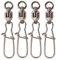 SHADDOCK 15Stk Angeln Kugellager Wirbel mit Duo-Lock Snaps Angelschnur Haken Connectors Angel Zubehör Angelwirbel, Größe(1#-8#) (5#-86LB-15Stk)