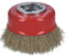Bosch 1x PRO Brass-Coated Steel Lognlife Cup Brush, Crimped Wire for Small Angle Grinder and X-Lock (for Non-ferrous metals, Steel, Ø 75 mm, Professional Accessory Small Angle Grinder)