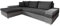 Mirjan24 Ecksofa Bangkok Mini, Moderne Eckcouch mit Schlaffunktion und Bettkasten, Ecksofa für Wohnzimmer, Gästezimmer, Couch L-Form, Wohnlandschaft (Lux 05 + Lux 06)