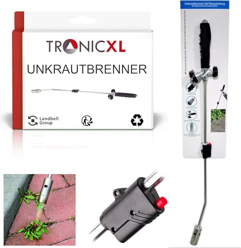 TronicXL - Quemador de malas hierbas (conexión de bayoneta, encendido piezoeléctrico)