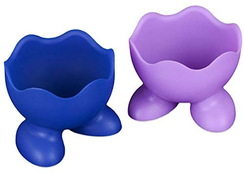 AMOYER Silicone Coquetier Chaudière Pocheuse Oeufs Porte-Alimentation Titulaire De La Chaudière De Qualité Faire Cuire Poché Petit-déjeuner Outils Couleur Aléatoire