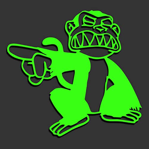 Decus Evil Monkey Family Guy böser AFFE L 0225 (neon grün) // Sticker OEM JDM Style Aufkleber