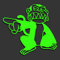 Decus Evil Monkey Family Guy böser AFFE L 0225 (neon grün) // Sticker OEM JDM Style Aufkleber