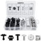 JatilEr 100 Stück Befestigungsclips Auto Clips Set, 6 Arten Auto Befestigung Clips Nylon Stoßstange Karosserie Clip Teile Motor Under Cover Spritzschutz Unterboden Schraube Kühlerabdeckung Trim Clips