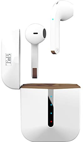 EBZIPPWH T'nB TWS - Auricolari con zip, colore: Bianco