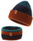 AHAHA Baby Mütze Jungen Stricken Baby Beanie Mütze und Schal Set Streifen Warm Wintermütze Baby