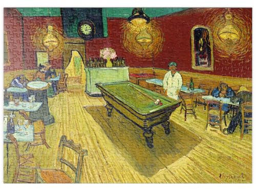 MyPuzzle Le café de nuit (The Night Café) (1888) by Vincent Van Gogh - Premium 500 Teile Puzzle - MyPuzzle Sonderkollektion von Æpyornis