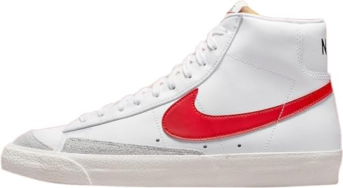 Nike Blazer '77 Sail-Habaner Vintage-Basketballschuhe für Herren, Mid-Cut-Schaft, Weiß/Mittelblau (Blue Sail-Habaner), Größe 45, 45 EU