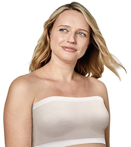 Medela Washable no pressure band, breathable underband, avoids compression of the breast for breastfeeding mother during postpartum regeneration, White, S-M