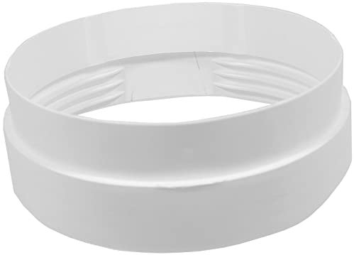 SPARES2GO Cooker Hood Vent Hose Connector Adaptor 6 150mm Threaded Duct Outlet Ring