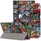 DINGGUAGUA Custodia Compatibile con Samsung Galaxy Tab S6 Lite 10.4 SM-P610/P615/P613/P619/P620/P625 Ultra-sottile Cover con Funzione Supporto e Auto Sveglia/Sonno,Graffiti