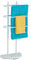 Relaxdays Porte-Serviettes, 3 Barres, métal, HxLxP: env. 83 x 39 x 18 cm, Porte-vêtements Non Fixe, Blanc