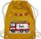 Turnbeutel Rucksack - Feuerwehrauto Motiv I Leiterwagen Geschenk Feuerwehr I Löschzug - Unisize - Senfgelb - beutel für wechselkleidung kinder kinderturnbeutel kindergarten jugendfeuerwehr name