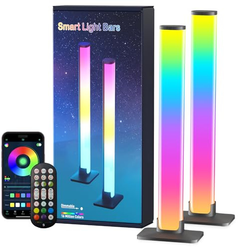 Smart Light Barhootao LEDIC Ambientebeleuchtung für Gaming, Filme, PC, TV, Raumdekoration, Musiksynchronisation, Sprachabnehmer, 16 Millionen Farben, USB-Schnittstelle (ohne Adapter)
