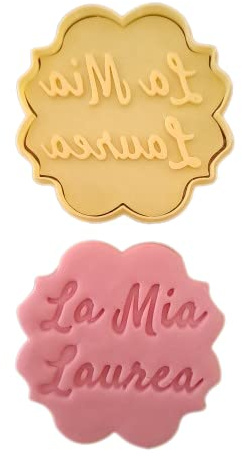 Laurea - La Mia Laurea - Cookies Cutter Formina per realizzare Biscotti e decorazioni in pasta di zucchero - Cake Design. Dimensione 8cm