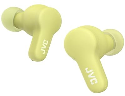 JVC Auriculares Inalámbricos Bluetooth Deportivos | Control Táctil | 3 Modos de Sonido | 24h de Batería | Bluetooth 5.3 | Almohadillas 4 Tallas XL a S | Resistente a Salpicaduras | Verde - HA-Z77T