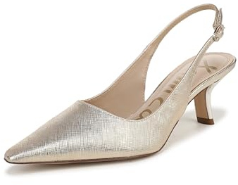 Sam Edelman Women's Bianka Sling Pump Gold Leaf Leather 7.5 M