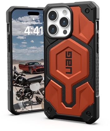 URBAN ARMOR GEAR UAG [Updated Version] Compatible with iPhone 15 Pro Max Case 6.7 Monarch Pro Rust Built-in Magnet Compatible with MagSafe Charging Premium Rugged Mil-Grade Dropproof Protective Cover