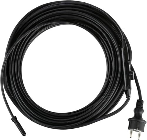 Selbstlimitierendes Frostschutzheizkabel Rohrbegleitheizung SRHR mit Thermostat 15 W/m (15 m)