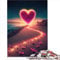 Puzzle für Erwachsene, Herz am Strand, 1000 Teile, Puzzle für Kinder, Papppuzzles, perfekt für Kinder ab 12 Jahren, geeignet für Erwachsene und Kinder, Puzzlegröße (26 x 38 cm)