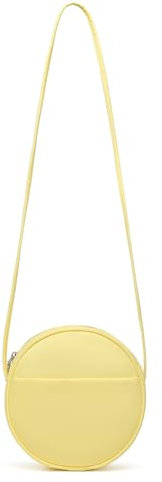 YONBEN Umhängetasche für Damen, Nylon, mit Reißverschluss, verstellbare Knoten-Schultergurte, Gelb/Nylon