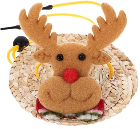 Yardwe Hamster-Cartoon-mütze Weihnachtsmütze Für Kleine Haustiere Mit Verstellbaren Riemen Aus Weichem Material Passend Für Hamster Und Igel Festive Kopfbedeckung Für Xmas Party