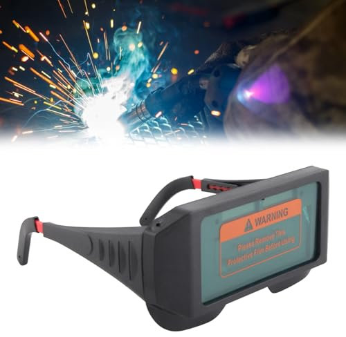 Fafeicy Schweißschutzwerkzeuge, Sicherheitsschutz, Automatisch Verdunkelnde Schweißerbrille, Augenschutz YZ07 für Elektroschweißen, Schutzgasschweißen, Schneiden und Schweißen