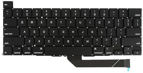 Clavier de rechange pour Apple MacBook Pro A2141 16 fin 2019 disposition anglaise américaine