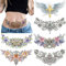 RYMAUP Lot de 6 grandes feuilles de tatouages temporaires pour femmes, ventre, taille, dos, faux tatouages pour adultes, autocollants réalistes de tatouages floraux, couverture des cicatrices
