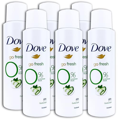 6 er Pack Dove Deospray Deodorant Anti-Transpirant Spray go fresh mit Gurkenduft 6 x 150 ml