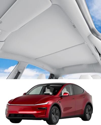 Model 3 Sunshade Upgraded Sunshade, Foldable Sunroof Shade,UV Sun Blocking Heat Shade Compatible with Tesla (model 3 highland)