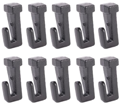 SOFT-RAIL® 10 St. Gleithaken, Schwarz Feinstruktur