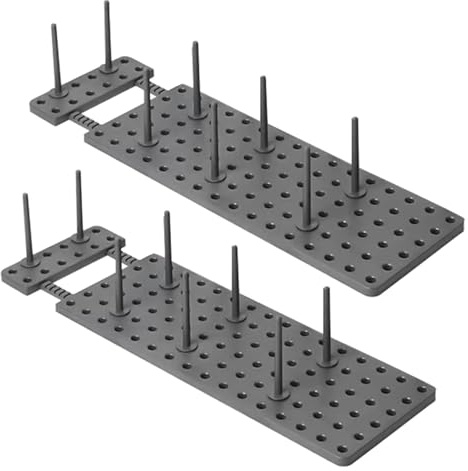 txuzong 2 Juegos de Soportes para Platos para cajón, Organizador de vajilla Ajustable con 16 Soportes, para Platos, Cuencos, Tazas, Tapas de ollas, Ahorro de Espacio y Almacenamiento en la Cocina