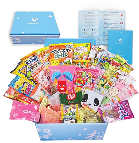 Assortiment de boîtes de bonbons japonaises et brochure anglaise 40 collations et bonbons Dagashi, gomme, bonbons gélifiés, ramune