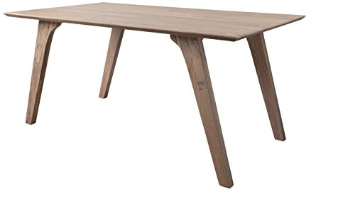 Massivmoebel24.de | TROMSO Esstisch aus Massivholz #015 | aus Akazienholz - Braun-Creme | im skandinavischen Stil | 200x100 cm | Massivholztisch Esszimmertisch