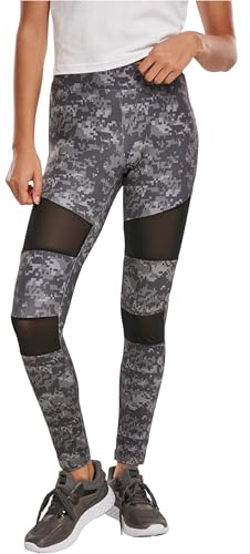 Urban Classics Ladies Tech Mesh Leggings Leggins Sculptant, Dark Digital Camo, 4XL Femme
