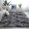 Tinyboy-hbq Teppich Wohnzimmer Schlafzimmer Rund Modern Design Shocky Lange Borsten Runde Innen rutschfest Dekor Ultra Weich Plüsch Haus Kinderzimmer Teppiche,Schwarz Grau,140x200cm