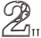 Zayookey Metal Numbers Numeri Civici in Ferro Colato Neri Numero Porta Esterno Numero di Indirizzo Rustico Vintage per Porte, Pareti, Indirizzi di Casa (Numero 2)
