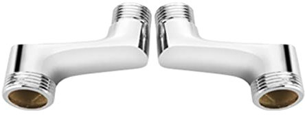 adaptateur robinet baignoire g1/2 raccord raccord excentré mitigeur douche accessoires de robinet de douche tuyau d'eau chaude et froide en laiton pour raccords muraux,Chrome C