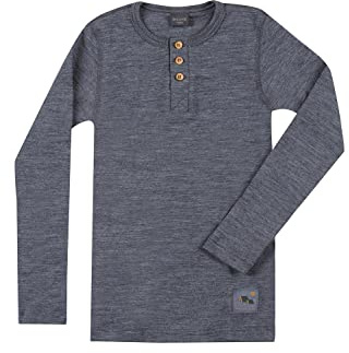DILLING Langarmshirt aus natürlicher Merinowolle für Kinder