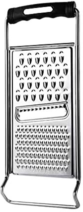 Pamtns Râpe Manuelle Multifonction en Acier Inoxydable - Pour Pommes de Terre, Carottes, Fromage - Verticale Avec Différentes Surfaces de Friction et Grips