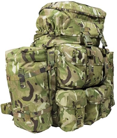 Kitpimp 150 Liter Pathfinder Bergen Mk2 MTP Bergen Rucksack (Shortback) - MTP - IRR 1000D British Army PLCE - Der wahre Rucksack eines Spartan Multicam