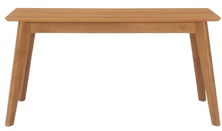Hallowood Furniture Aston Wooden Dining Bench in Light Oak Finish, 90cm