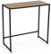 Versa Lasse Schmales Möbelstück für den Eingangsbereich oder Flur, Moderner Konsolentisch, Maßnahmen (H x L x B) 74,5 x 35 x 75 cm, MDF-Holz und Metall, Farbe: Braun und Schwarz