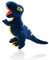 wiztex Dinosaurier Kuscheltier - 35 cm Dinoo Plüschtier Geschenk für Kinder und Fans für Halloween und Geburtstagsparty (Blue Dinoo)