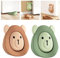 Rubber Silicone Gate Door Stoppers Stop Wedge Stopper Stops Holder Doorstop Floor Wall Protector with Storage Base, 2pcs