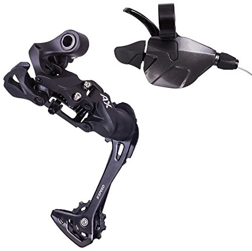 ETomey Fahrrad Schaltwerk 11 Speed MTB Shifter 1 * 11S Mountainbike 11S Fahrrad Schaltwerk Max Kompatibel mit 46T Kassette 11speed Group Set Schaltwerke