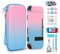 Switch Tasche Blau+Rosa Switch Hülle, innoAura 16 in 1 Switch Zubehörset mit Switch Tragetasche, Switch Schutzhülle, Switch Bildschirmschutz, Switch Game Case (Farbverlauf Blau Rosa)