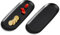 Yvttve 2 Stück Deko Tablett Schwarz Länglich Metall, Klein Dekotablett Dekoteller, Oval Ablageschale Dekoschale Serviertablett für Kerzen Schmuck Kosmetik Dessert (Schwarz, 23 cm 2 Stück)